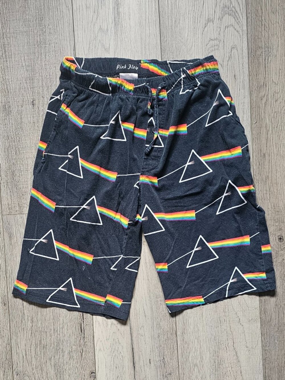Pink Floyd Dark Side Of The Moon Pajama Shorts Men´s Small Lounge Sleepwear